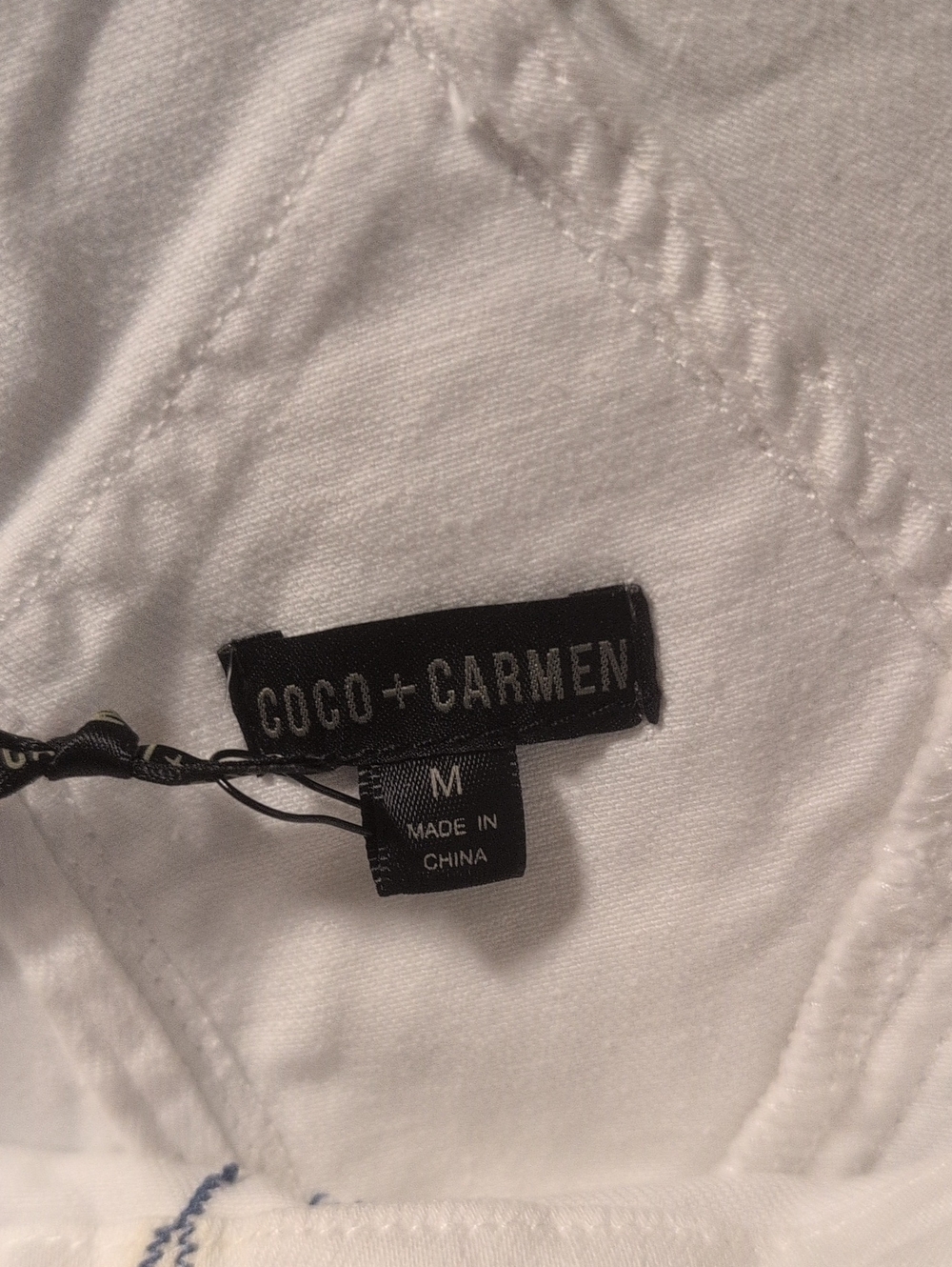 Coco + Carmen White Denim Overalls - Picture 2 of 11